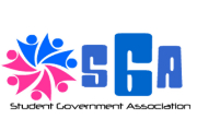 SGA in blue bubble letters and the words Student Government Association SGA in blue bubble letters and the words Student Government Association